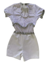 White Sequin Dance Costume Rockin’ In The USA A Wish Come True Medium Ch... - $10.09