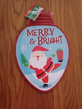 Merry &amp; Bright House Decor Sign - £12.37 GBP