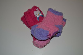 Hello Kitty 2 Pack Toddler Girl Slipper Socks  Size18-36 M  NWT  - £5.50 GBP