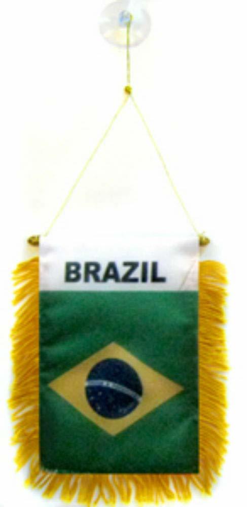 K&#39;s Novelties Brazil Mini Flag 4&quot;x6&quot; Window Banner w/Suction Cup - $2.88