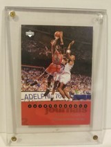 Upperdeck Michael Jordan Jumbo Basketball Card Championship Journal Encased Bull - £11.15 GBP