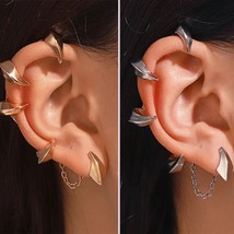 Goth Emo Punk Rave Edgy Claw Spike Ear Cuff Wrap, Piercing Required - Si... - $20.00