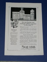 Squibb Medicine National Geographic Magazine Ad Vintage 1923 - £12.04 GBP