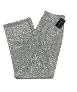 Messini Pants Womens S White Sequin Pull On Elastic Waist Event Party Ho... - $635.80 MXN