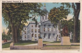 Concord New Hampshire NH The State Capitol Building 1958 Postcard E05 - £4.86 GBP