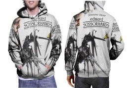 Halloween Monster Edward Scissorhands Mens Graphic Zip Up Hooded Hoodie - £27.79 GBP+