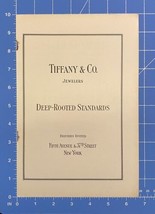 Vintage Print Ad Tiffany &amp; Co. Jewelers Deep-Rooted Standards New York 10 x 6.5&quot; - £6.88 GBP