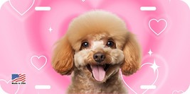 POODLE APRICOT SMILING CAN PERSONALIZE NOVELTY METAL LICENSE PLATE F - $8.90+