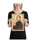 Saint Gemma Galgani Framed matte paper poster - $694.14 MXN