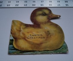 Home Treasure Greeting Card Easter Story Yellow Duck Daddles Webfoot Sto... - $23.74