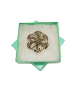 Gold Tone Brooch Pin, Pinwheel &amp; Scallops, Vintage Fashion Accessory JWL... - $9.75