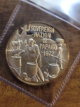 1972 Franklin Mint Sovern Nation of Papago 25+ grams .999 Silver Serial ... - $544.79 MXN