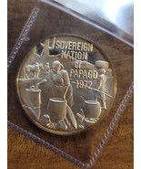 1972 Franklin Mint Sovern Nation of Papago 25+ grams .999 Silver Serial ... - $544.79 MXN