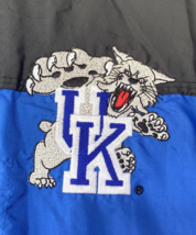 VTG University Kentucky Wildcats Jacket Windbreaker Mens LARGE Embroidered UK - £73.87 GBP
