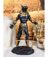 Ebros Egyptian Theme Anubis Holding Staff God of Aferlife &amp; Dead Inpu St... - $61.11 CAD