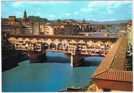 Italy Postcard Firenze Florence The Ponte Vecchio Bridge  - $3.95