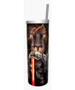 20 oz Custom Design Skinny Tumblers -- Lion_Sword_ I Am - £25.16 GBP