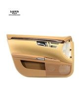 MERCEDES W221 S-CLASS DRIVER/LEFT FRONT LEATHER DOOR PANEL COVER TAN LAN... - $148.49