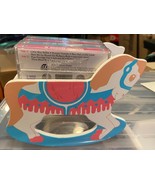 Rock-A-Bye Baby Wooden Rocking Horse 4 Cassette Holder w/Lullaby Music *... - $20.36 CAD