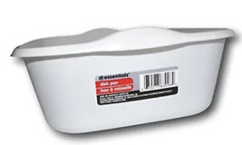 Essentials White Plastic Eight Quart Dishpan 14.375”L x 11.5”W x 4.75”D-SHIP24HR - £7.83 GBP