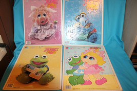 Muppet Babies Gonzo Piggy Kermit Frame Tray Puzzle 1984 Jim Henson 25 Piece Each - £23.73 GBP