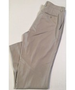 Stafford Dress Pants Size 34x31 Men&#39;s Tan Beige Travel Classic Flat Fron... - $9.99