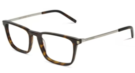 New Yves Saint Laurent SL112/F 002 Dark Havana Silver Eyeglasses Authentic 54-16 - £183.11 GBP