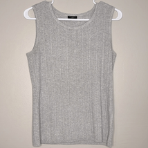 Talbots silver metallic sparkle tank top - £9.19 GBP