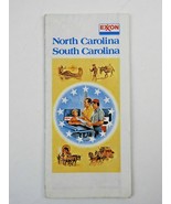 Vintage 1975 Exxon Gas North Carolina / South Carolina Road Maps - £6.20 GBP