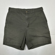 Haggar Men Size 32 (Measure 30x8) Green Chino Casual Shorts - $10.03