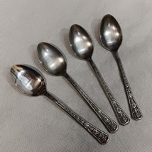 Interpur Florenz Soup Spoons 4 Stainless Steel 7.375&quot; - £11.90 GBP