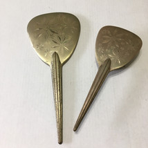 Vintage vanity hand held mirror and brush set looking glass movie photo ... - $25.69