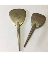 Vintage vanity hand held mirror and brush set looking glass movie photo ... - $25.69