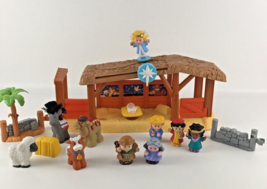 Fisher Price Little People Christmas Nativity Manger w Figures 2011 Music Lights - £77.86 GBP