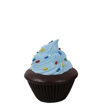 Blue Frosting Chocolate Cupcake Over Sized Statue - £368.88 GBP