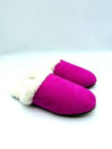 Isaac Mizrahi Women&#39;s Microsuede Classic Slipper Faux Fur- PINK , US 7M - $22.00