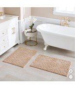 Charisma Bath Rugs Tan 2-Pack Drylon Medallion Microfiber Nonskid 24 X 36 - $90.16 CAD