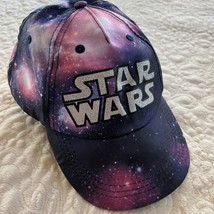 H&M Star Wars Girls Pink Purple Soace Silver Glitter Baseball Hat 8-12 - $12.25