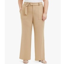 INC Womens Plus 22W Doe Utility Belted Wide Leg Pants NWT O84 - £34.43 GBP