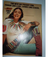 Vintage The New Bic Pocket Pen Print Magazine Advertisement 1972  - £8.75 GBP