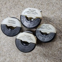 Nice Lot Of 4 Hubbell Twist Lock Plugs Male Female # HBL4729C HBL7545C HBL7506C - £20.53 GBP