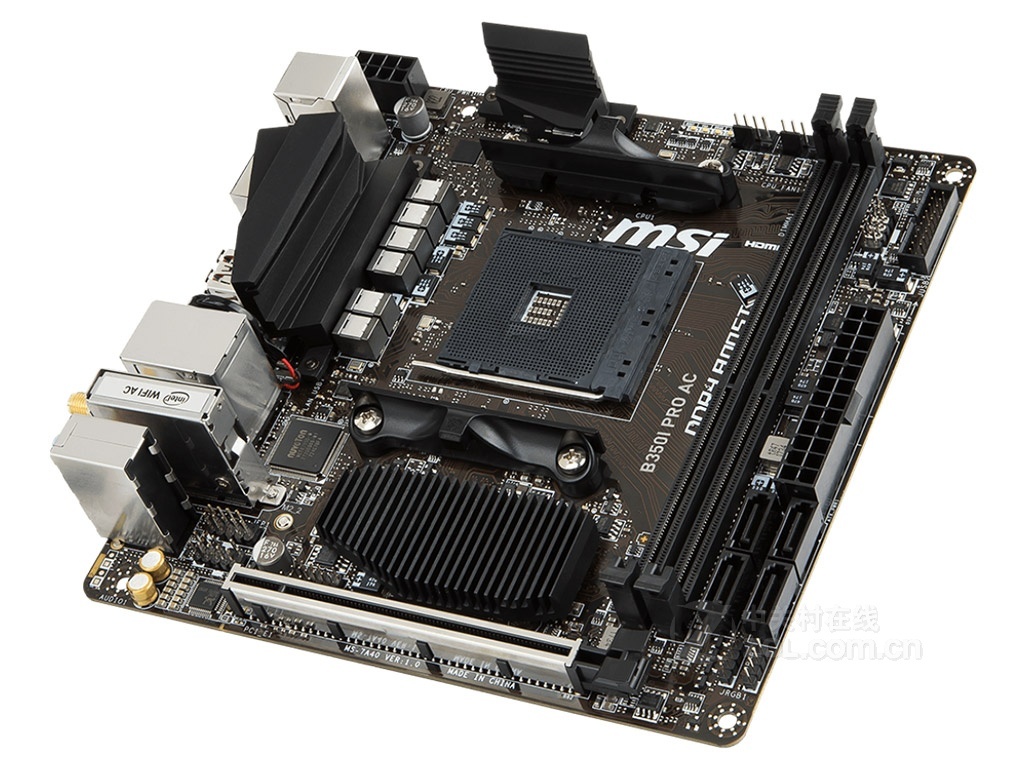 MSI B350I PRO AC Socket AM4 DDR4 32GB Mini-ITX - Motherboards