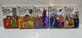 5 Vintage 1984 Hoyle Pocket Trivia Travel Game Professor Hoyle Series 1-4/6  - £22.24 GBP