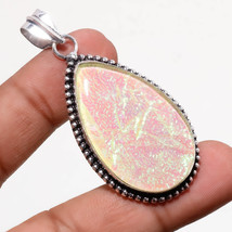 Yellow Australian Triplet Opal Pear Shape Handmade Jewelry Pendant 2.40&quot; SA 623 - £3.92 GBP