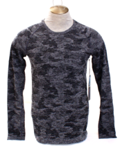 Kyodan Gray Camo Seamless Stretch Knit Crew Neck Long Sleeve Shirt Men&#39;s... - £39.46 GBP