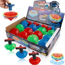 12-Pack Light Up Spinner Tops - UFO Spinning Tops with Gyroscope, LED Fl... - £25.15 GBP