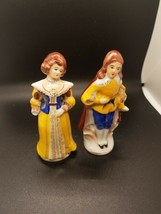 Vintage Occupied Japan Porcelain Figurines Of Man, Woman, Couple W Older Clothes - £5.44 GBP