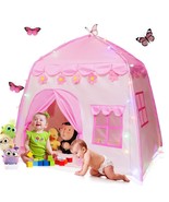 420D Oxford Fabric Flower Kids Play Tent With Star Lights, 51&quot;X40&quot; Large... - £39.61 GBP