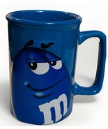 M &amp; M Blue Character 3D Ceramic Coffee Cup Mug 2012 Vintage 12oz EUC - $16.82