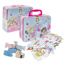 NWB!!! Disney Princess 48 Piece Puzzle Lunchbox Tin Cinderella Jasmine Rapunzel - £20.03 GBP